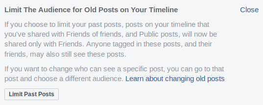 Limit old posts